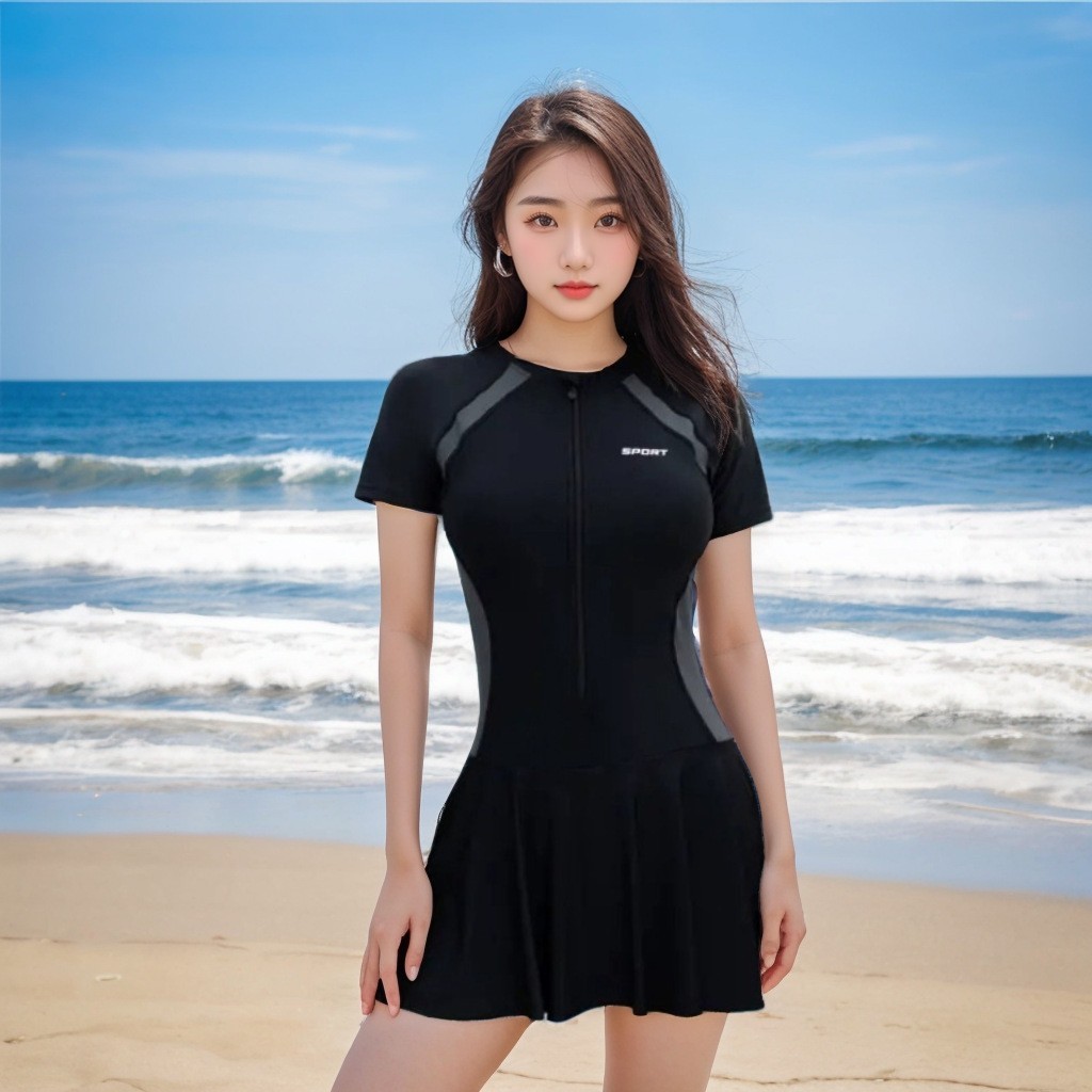 블랙 + 그레이 반소매