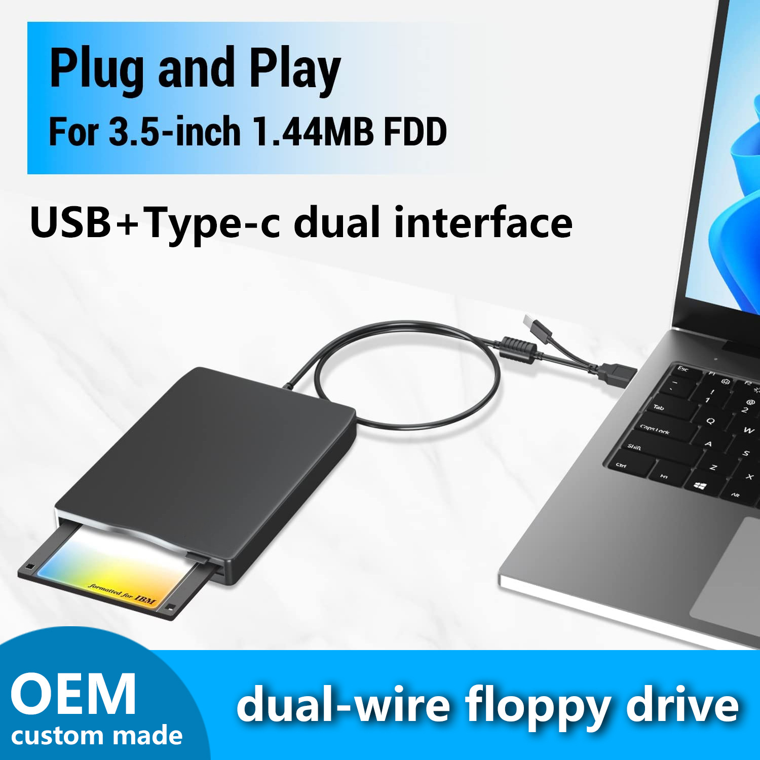 OEM настраиваемый гибкий диск 1.44Mb FDD