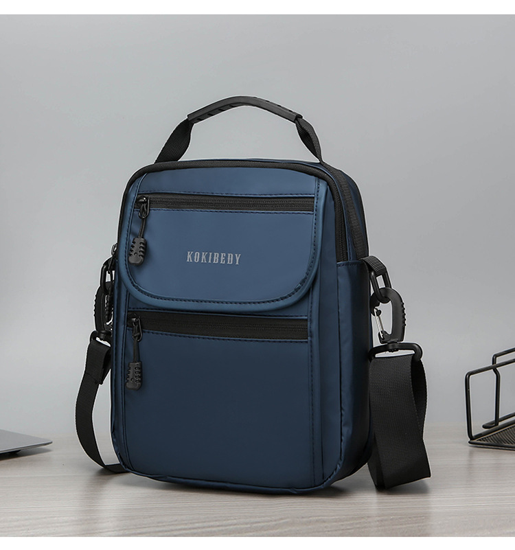 The new 2024 casual crossbody bag, small square bag, fashionable men's bag, trendy large-capacity water-resistant men's bag undefined