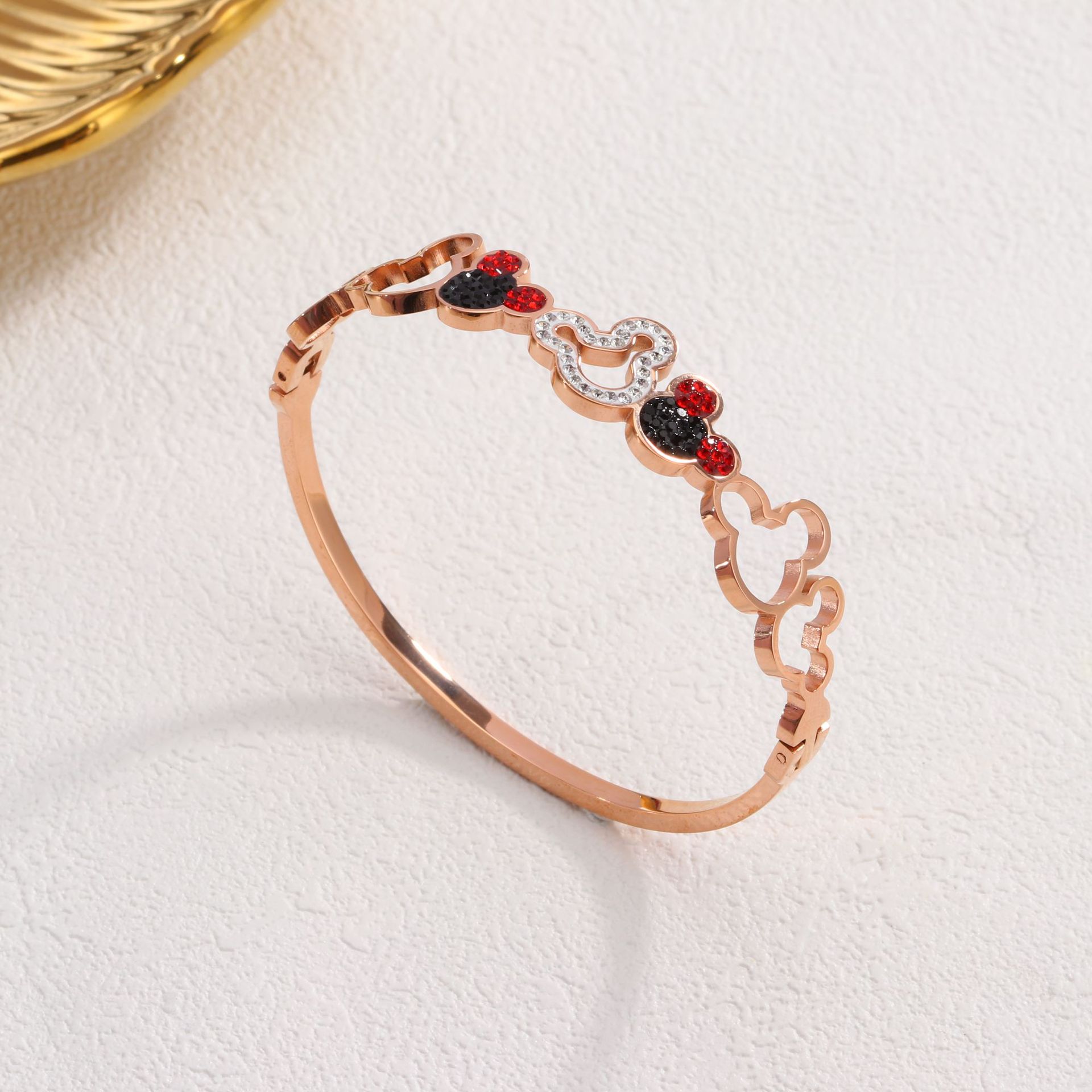 109m 홀수 중공 팔찌 로즈 골드