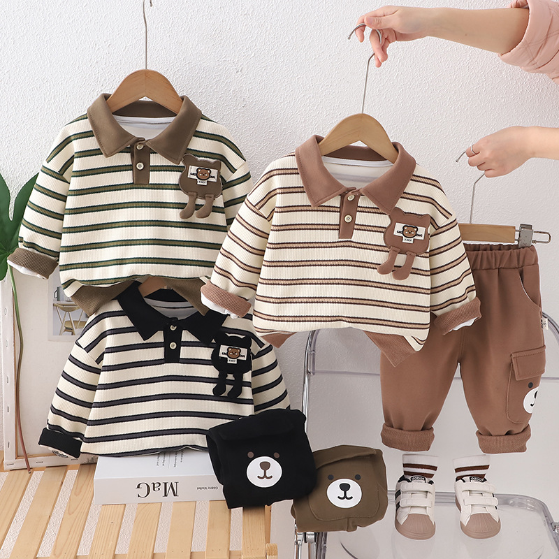 autumn three dimensional polo for boys
