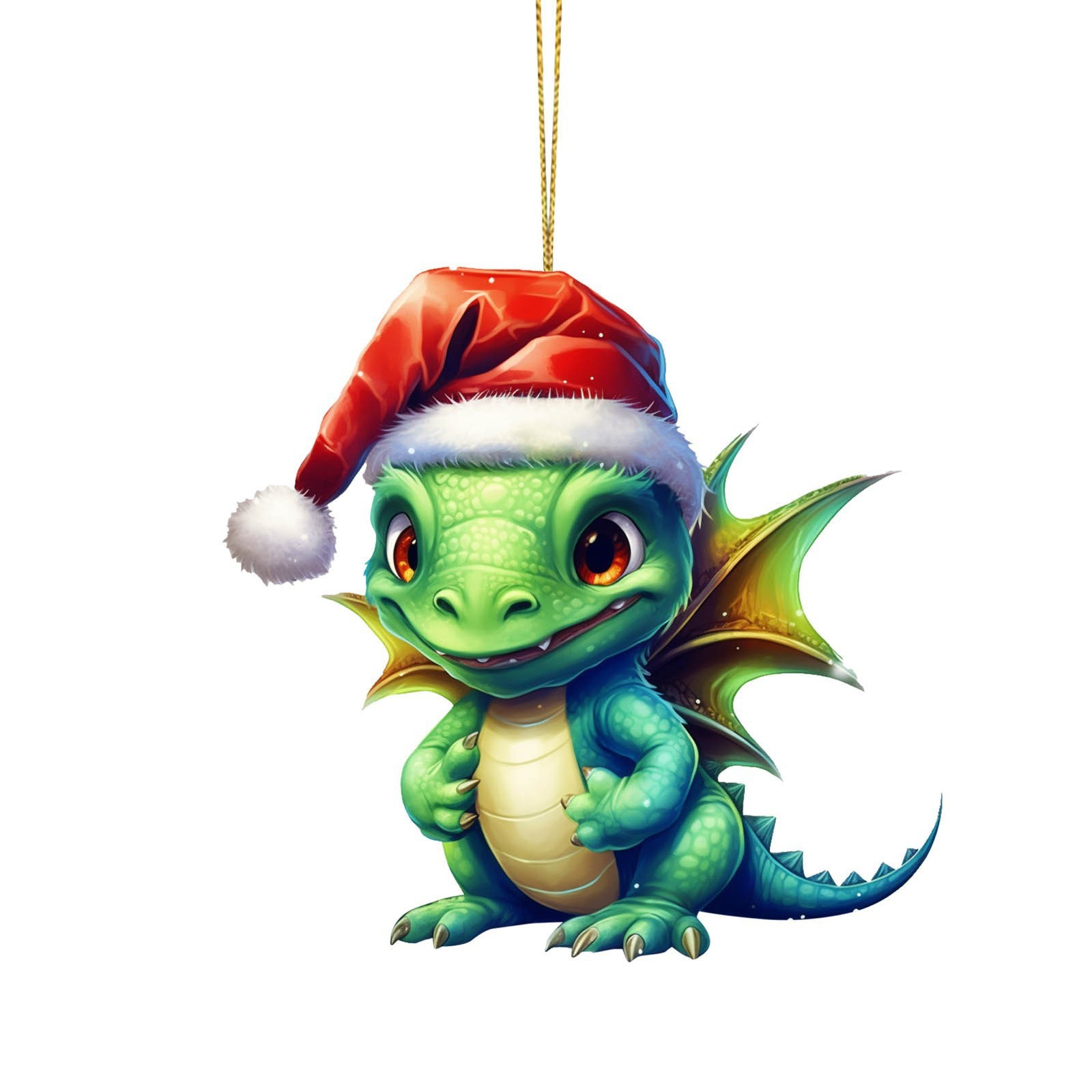 Amazon transfronterizo nueva serie de dinosaurios de Navidad colgante decoraciones de coches de Navidad acrílico colgante plana image 10