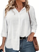 R 37981 Loose Fit Long Sleeve Linen Shirt �����r�� �羳