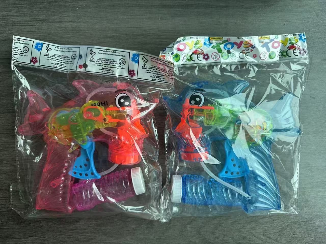 투명한 돌고래 버블건