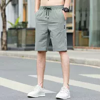 Men's silk summer trousers, Korean style, plus size, slim fit, loose straight fit, wholesale