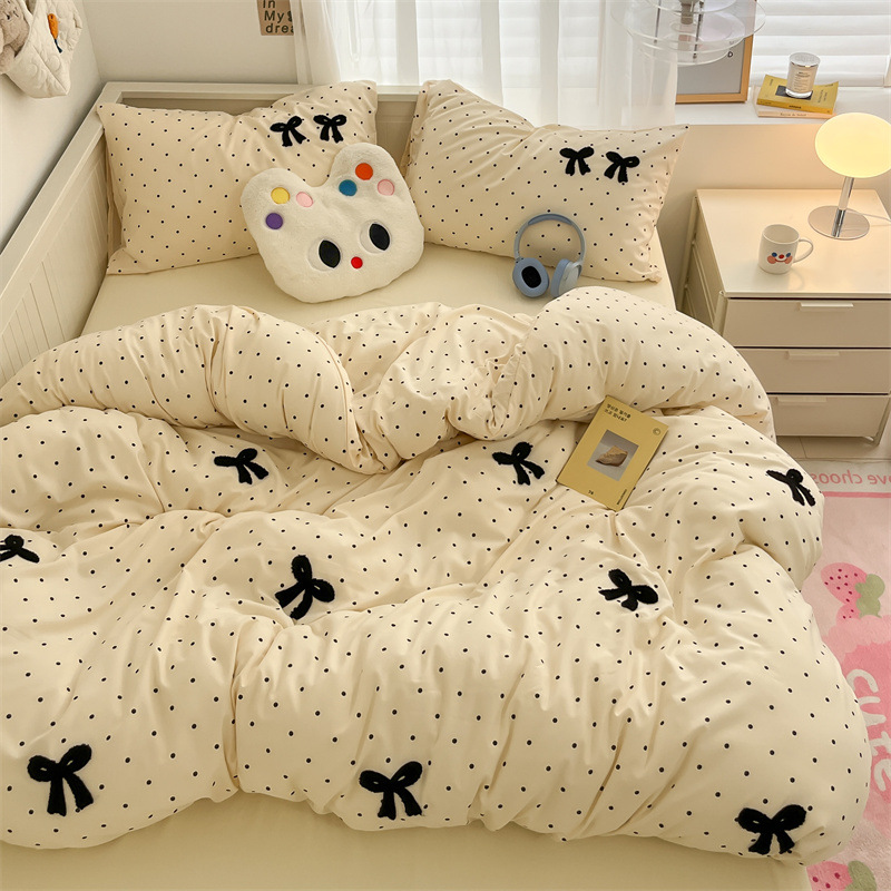 활-땡땡이 쌀-워시 코튼