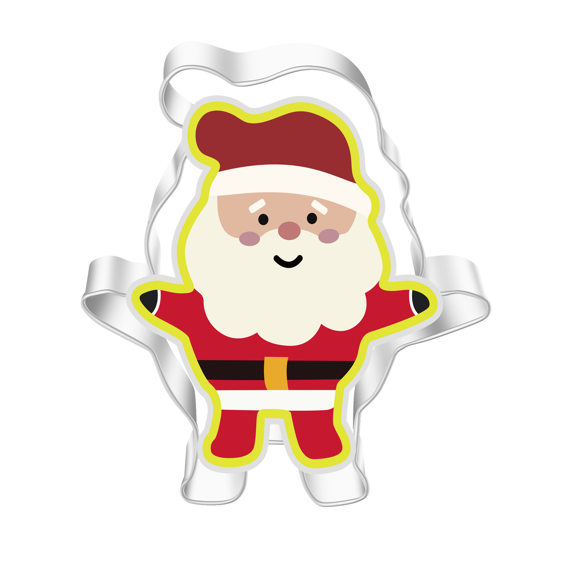 Acero inoxidable molde de galletas de Navidad árbol de Navidad Santa Claus copo de nieve alce Amazon Fuente de la fábrica de comercio exterior