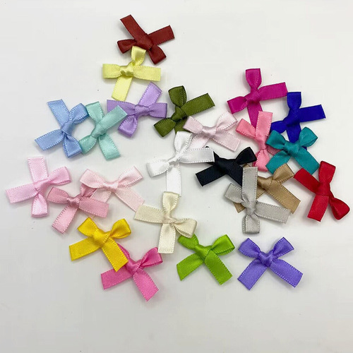 6mm Double-Sided Polyester Half-Angle Bow Cute Bow Handmade DIY Doll Decoration