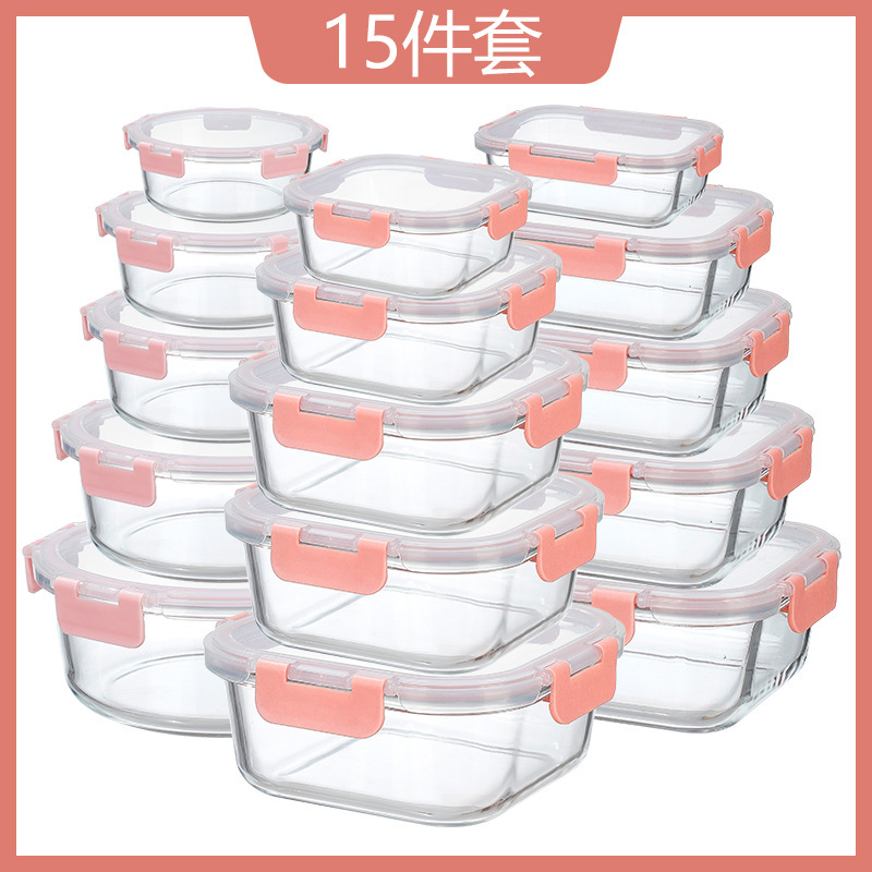 Quince piezas de color rosa (grupo dos)