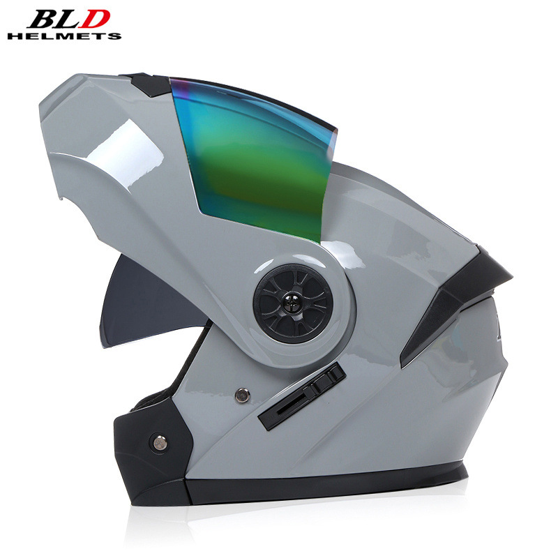 Casco Abatible para Motocicleta de Plástico ABS con Doble Visera para Desplazamientos image 41