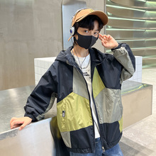 男童外套春秋款2025新款秋季夹克酷帅风衣大儿童秋装男孩冲锋衣潮