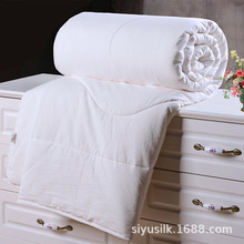 定制蚕丝被色织水洗棉蚕丝被吸湿透气无印健康可定制轻便桑蚕柔软