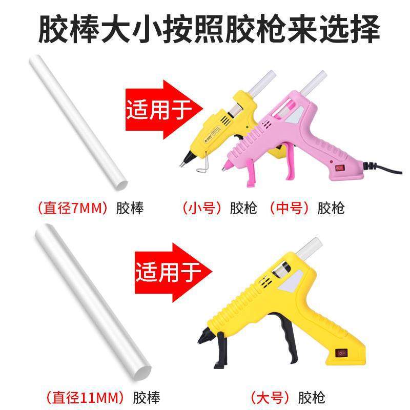 adhesivo de fusión en caliente de alta viscosidad adhesivo de fusión en caliente de alta viscosidad adhesivo de mano fuerte para el hogar 7mm / 11mm pistola de adhesivo de fusión en caliente tira de adhesivo de fusión en caliente