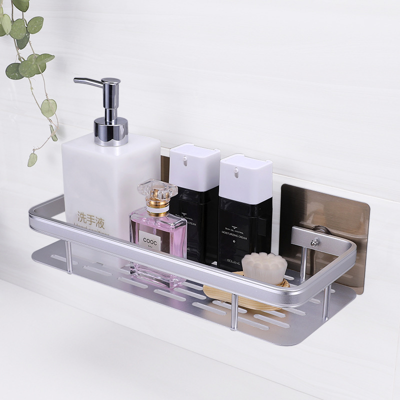 Baño sin perforaciones estante de almacenamiento inodoro montado en la pared cocina baño Baño baño estante de almacenamiento