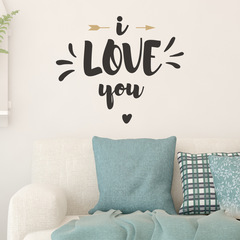 尚易創意浪漫英文牆貼臥室牆面裝飾牆貼紙自粘可移除貼紙廠家
