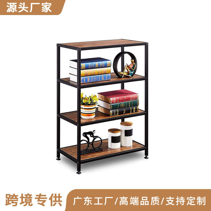 Office Bookshelf 4-Tier Bookcase Metal Frame Storage Rack Floor-Standing Storage Rack Multi-Layer Display Rack Cabinet Office Bookshelf 4-Tier Bookcase Metal Frame Storage Rack Floor-Standing Storage Rack Multi-Layer Display Rack Cabinet