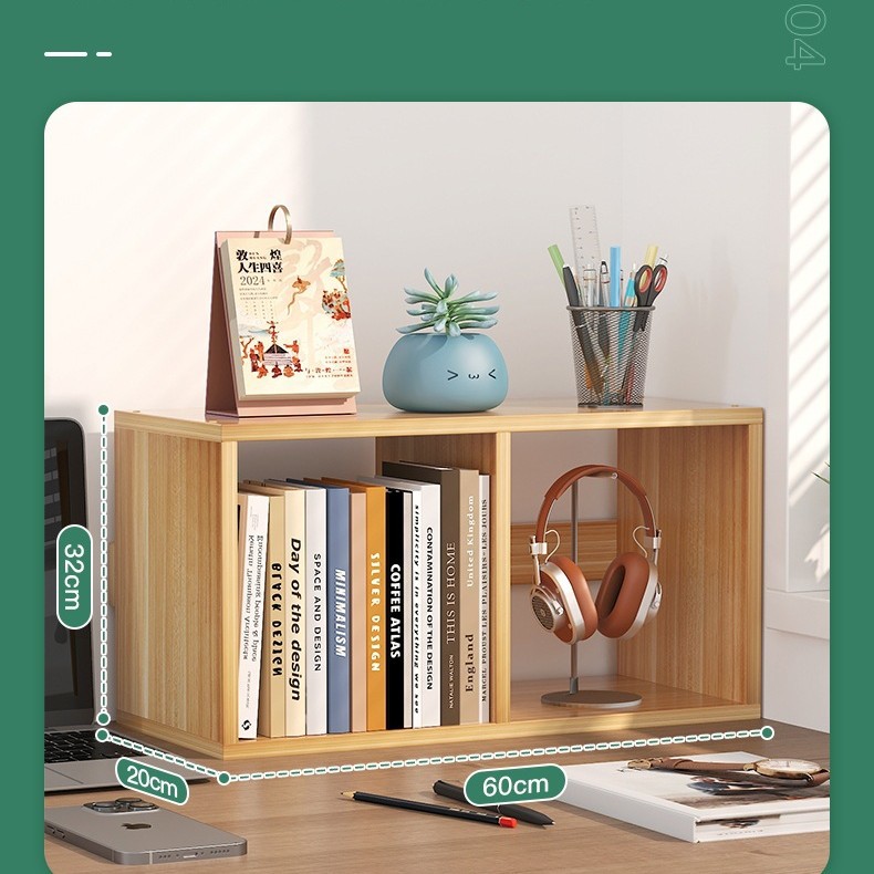 Desktop Bookshelf Storage Rack Living Room Bedroom Home Floor-Standing Combination Bookcase Simple Children's Student Storage Storage Rack