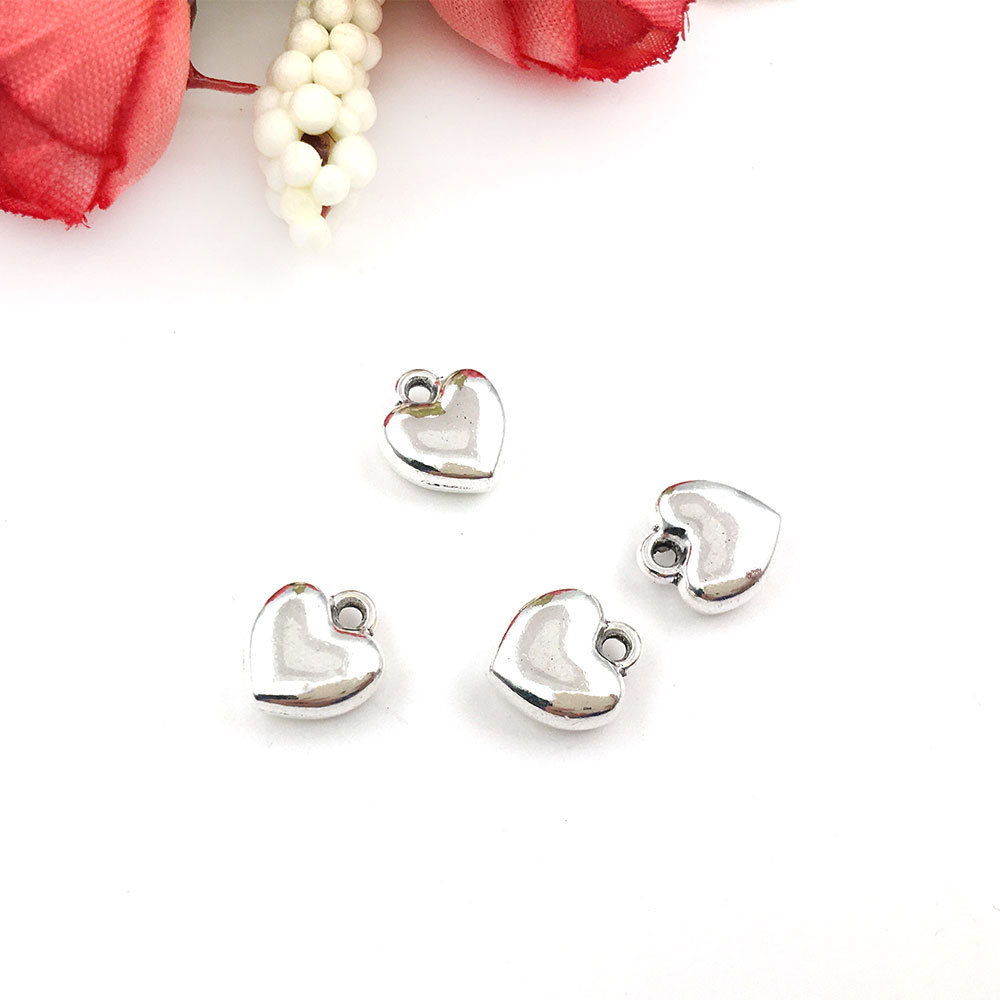 1 DIY aleación joyería hueco corazón hueco melocotón corazón colgante collar pendientes pulsera accesorios material