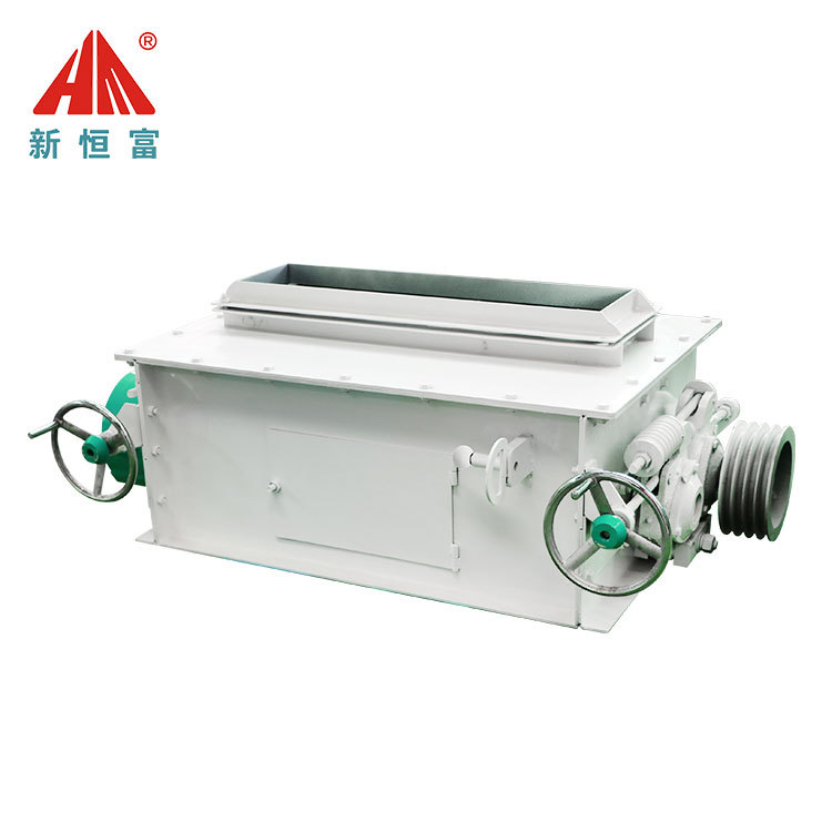 恒富机械鸡饲料颗粒破碎机 中小养殖场使用压辊式碎粒机出料均匀