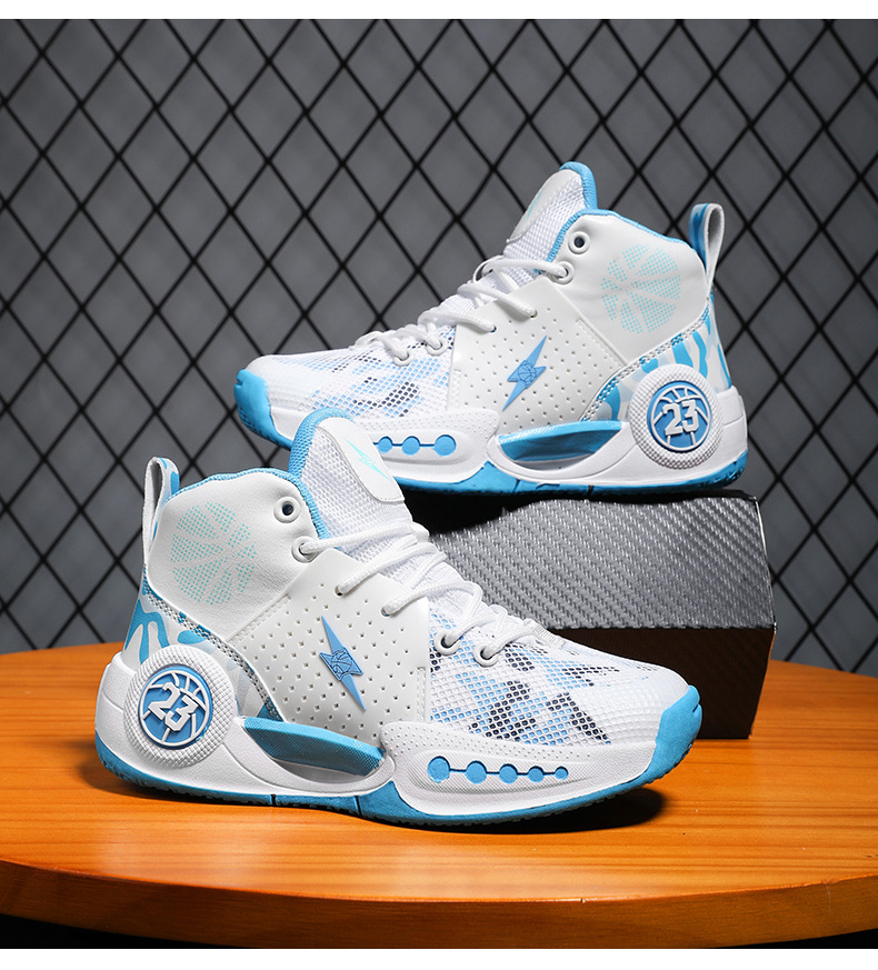 Basketball shoes men's blitz 8 sports children's summer breathable shock-absorbing wear-resistant big children's actual combat shoes_voghion.com