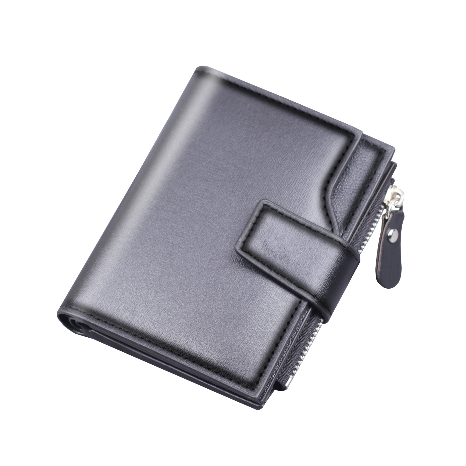 Cartera vertical, tarjetero para hombre, billetera corta todo en uno, billetera triple para hombre, posición de tarjeta múltiple, wallet para hombre