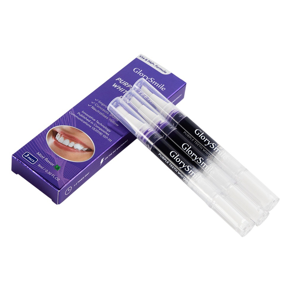 Glory Smile V34 Tooth Pen Teeth Whitening Essence Gourd Tooth Paste Purple Toother Pen
