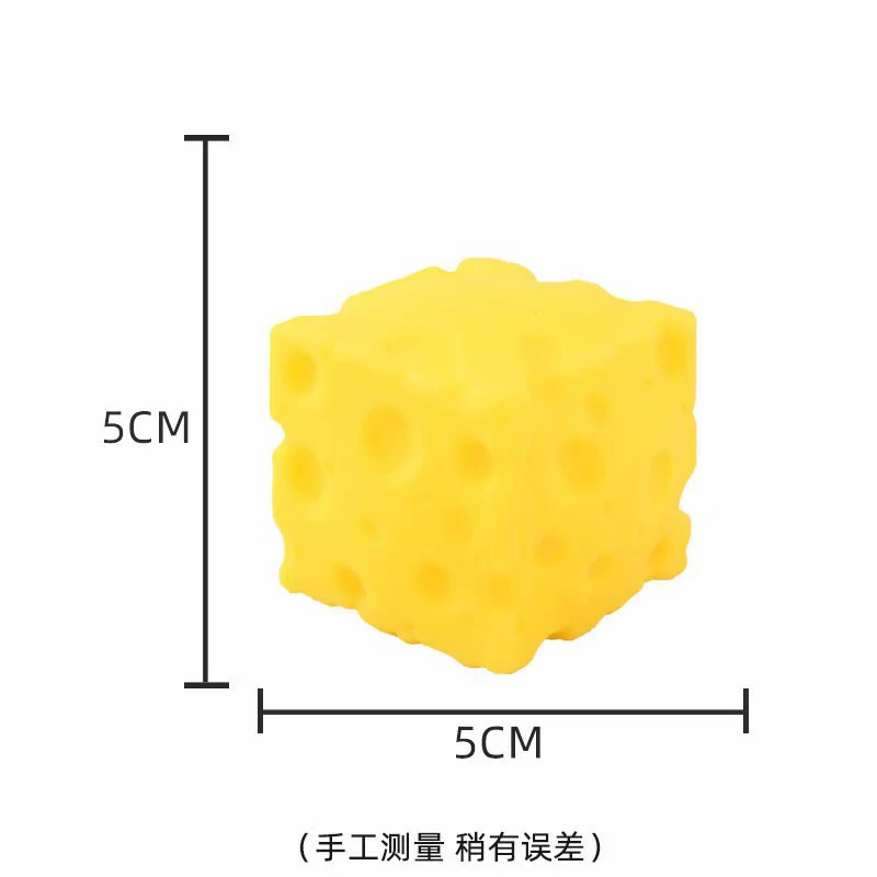 Hot new product: Soft cheese block - yellow, shapeable stress relief toy with squeezing function