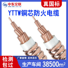 YTTW柔性礦物質絕緣電纜線國標工程純銅多芯耐火防火電纜直流