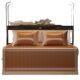 Summer double-sided ice silk rattan mat three-piece bedding summer air-conditioning mat straw mat foldable single double mat
