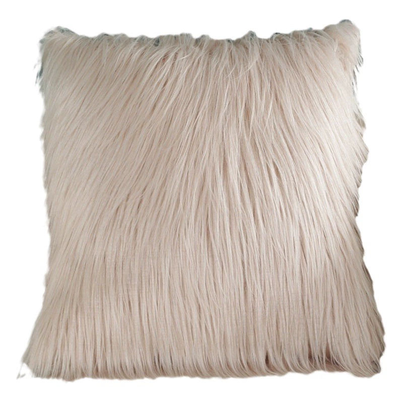 Трансграничная плюшевая наволочка в стиле ins для электронной коммерции, спинка дивана, наволочка в виде шерсти для домашнего офиса