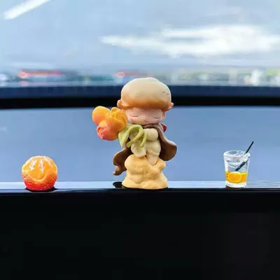 Car ornaments, Cute and Healing Decorations - standard-dimo-no-7-free-orange-cup