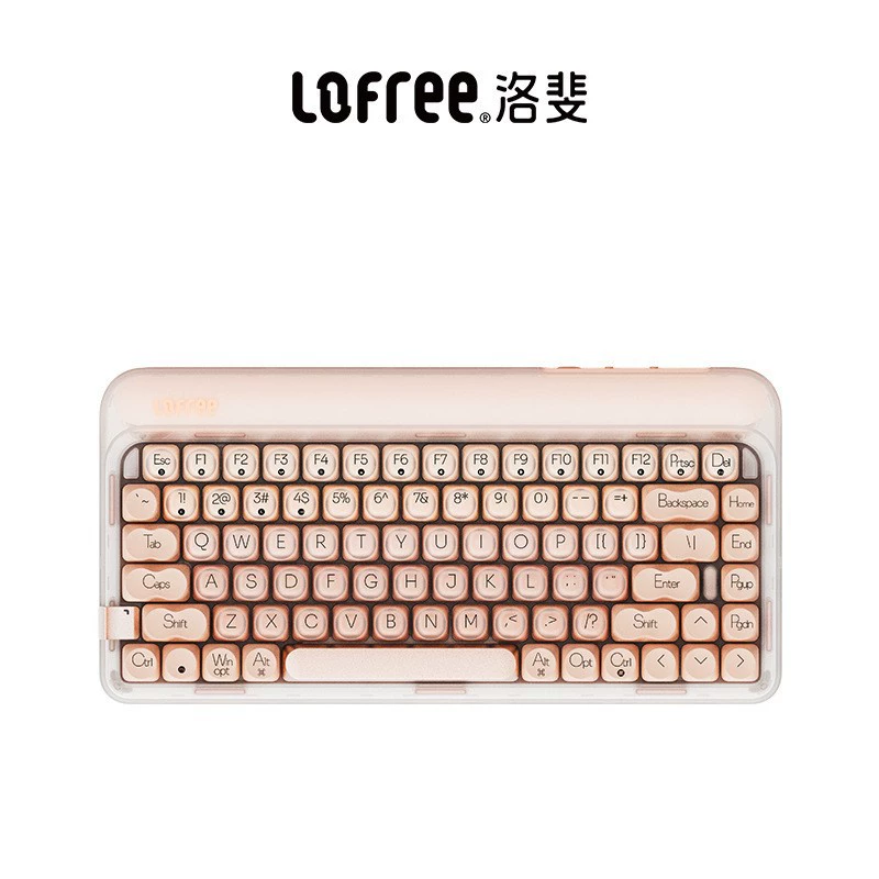 LOFREE Luo Fei Прозрачный молочный чай розовое золото резвая утка ассистент клюшки Блютуз клавиатура мышь