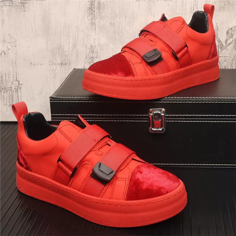 Европейская станция липучка мужская обувь осень и зима 2025 новый продвинутый смысл толстое дно повседневная обувь мужская