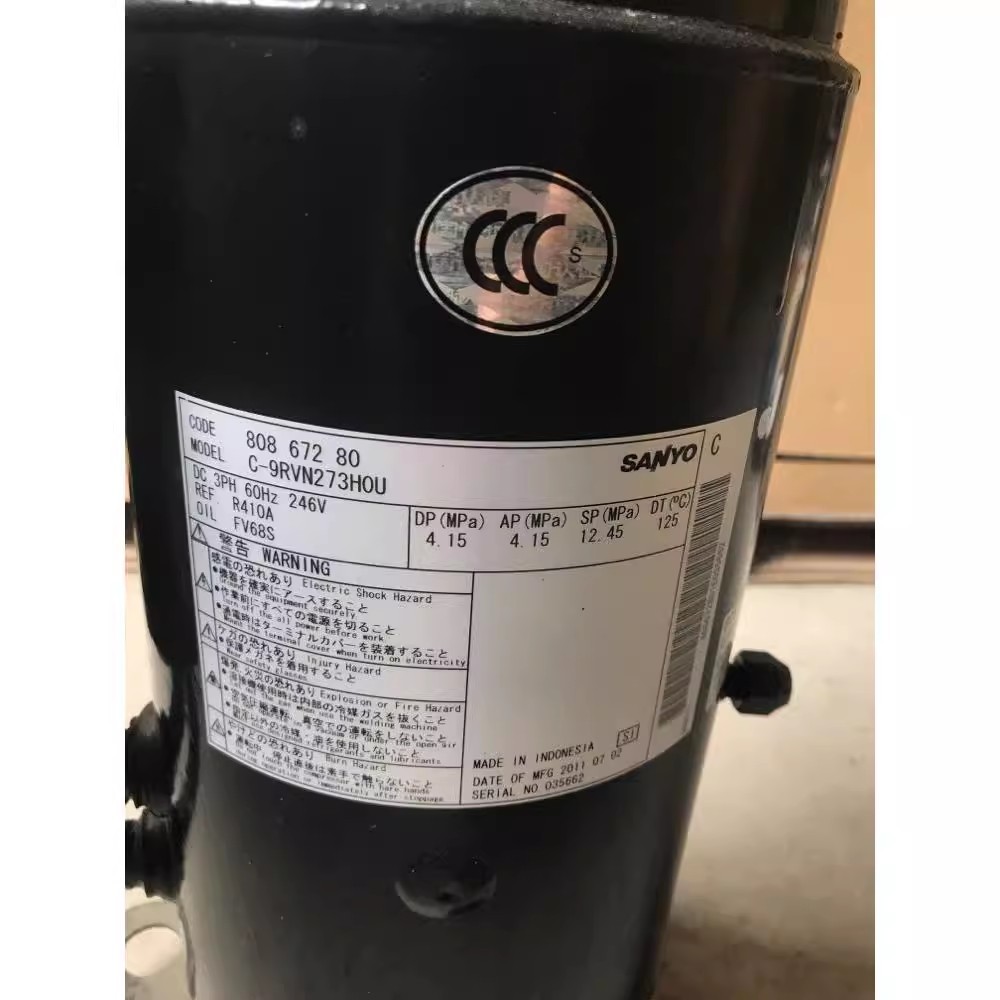C-9RVN273HOU C-9RVN393HOV C-9RVN393HOS三洋变频空调压缩机