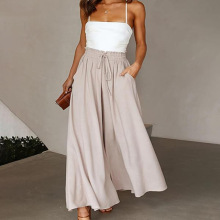 P 34042 Women's casual wide leg pants Ůʿ�������ȳ���