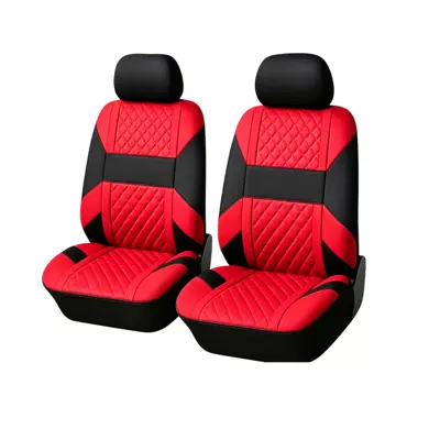 Seat cushion, seat cover – e-commerce platforms like TEMU and Amazon - red-4-piece-set-for-the-front-row-two-seats
