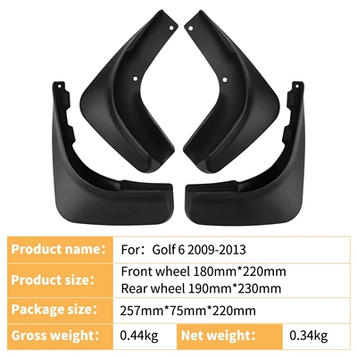 Suitable for Volkswagen Golf Mudguard