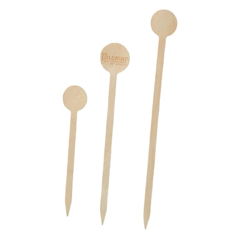 Стержень для перемешивания круглых бусин в форме сердца Стержень для перемешивания кофе, молока, чая и напитков в наличии Оптовая одноразовая деревянная палочка для смешивания