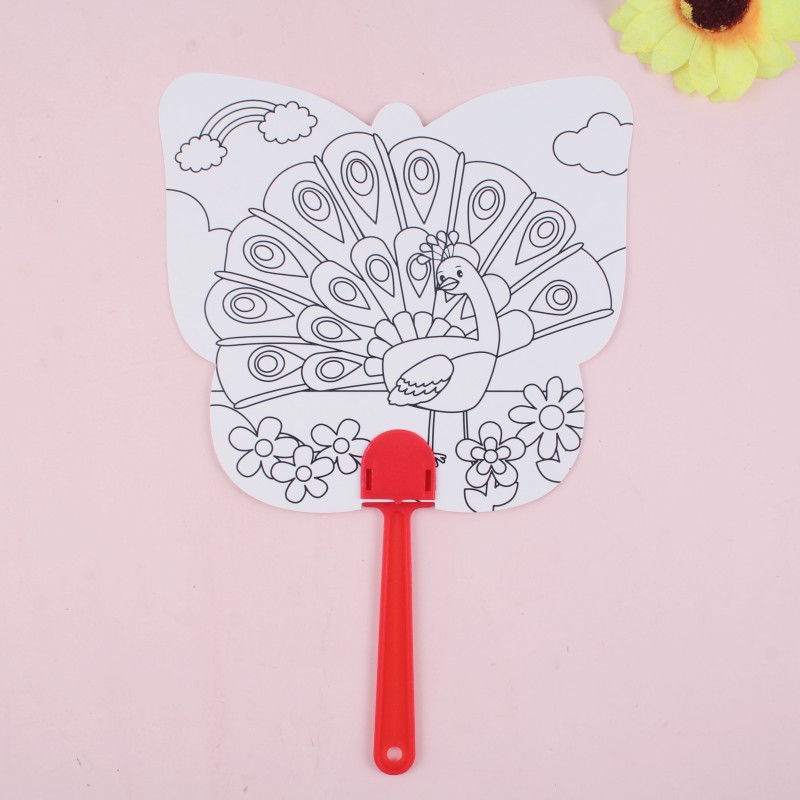 Abanico de Pintura Creativa DIY, Regalos para el Día del Niño, Actividades Escolares, Recompensas para Estudiantes, Premios, Regalos de Cumpleaños