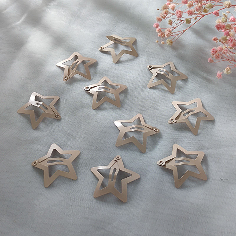 Al por mayor horquilla para niños de estilo coreano estrella de cinco puntas horquilla accesorios para el cabello clip BB esmerilado con pelo roto niñas estudiantes de secundaria