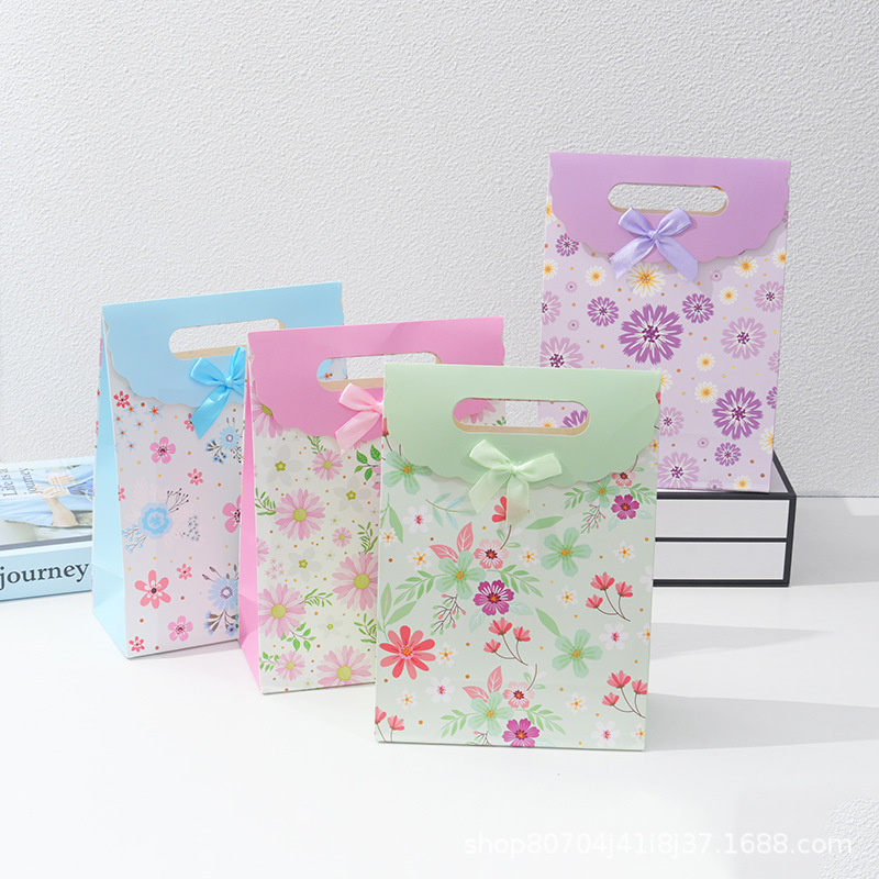 Spring Small Floral Series Gift Bag Flip Bag Instagram Style Fresh Paper Bag Hand Gift Tote Bag in stock Spring Small Floral Series Gift Bag Flip Bag Instagram Style Fresh Paper Bag Hand Gift Tote Bag in stock