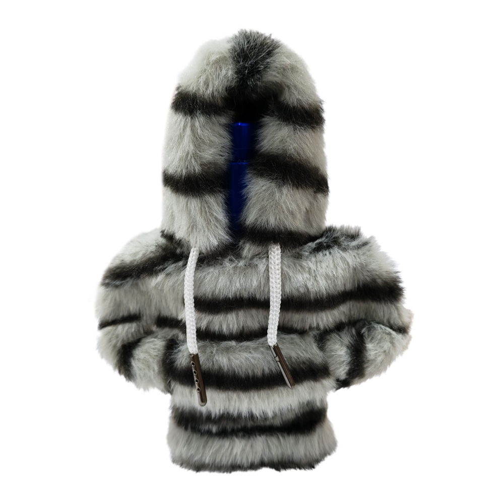 Cross-border plush car gear lever decorative gear handle headgear vests with hat lining protection anti-hand lever gear shift position accessories
