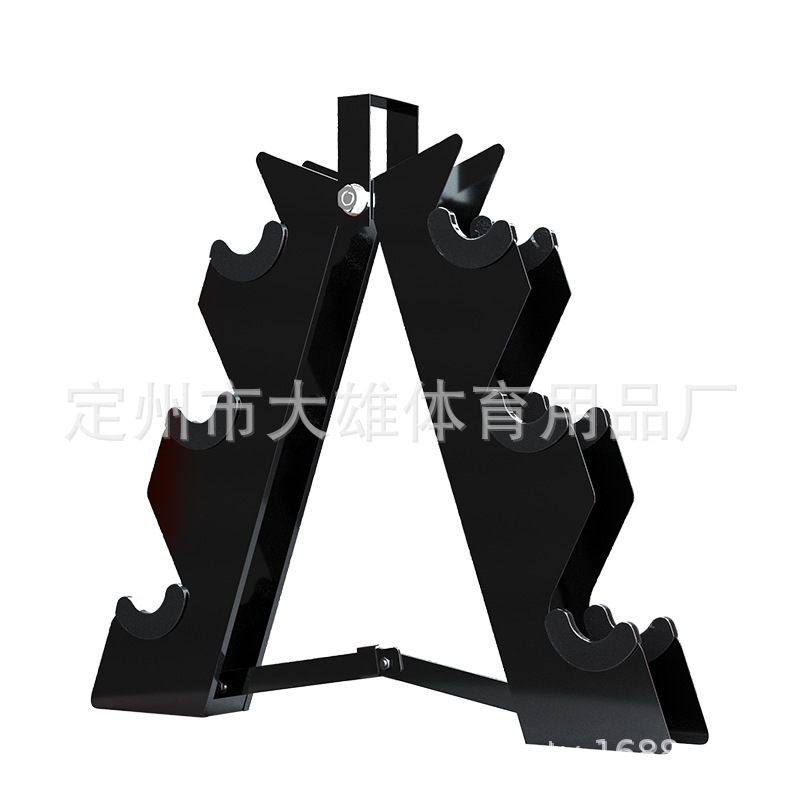 Mancuerna rack espesado tubo de acero Barbell rack hogar comercial equipo de fitness de doble capa hervidor campana rack mancuerna en forma de rack