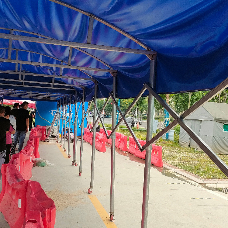 户外加厚伸缩推拉棚篷布 防水防晒防雨抗老化夜市耐磨盖货蓬布