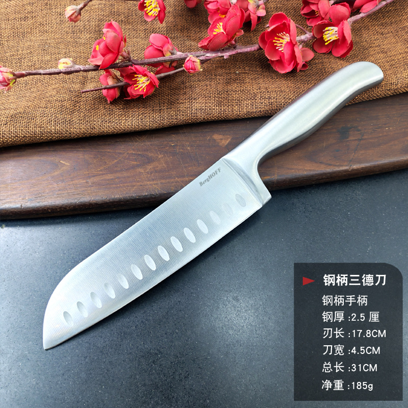 강철 손잡이 산토쿠 칼 001
