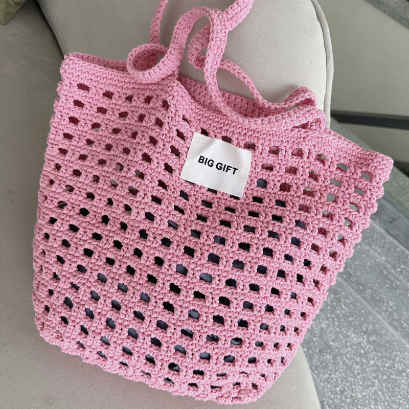 ¿【1459人收藏】钩包包diy材料包镂空包毛线钩针编织礼物棉线镂