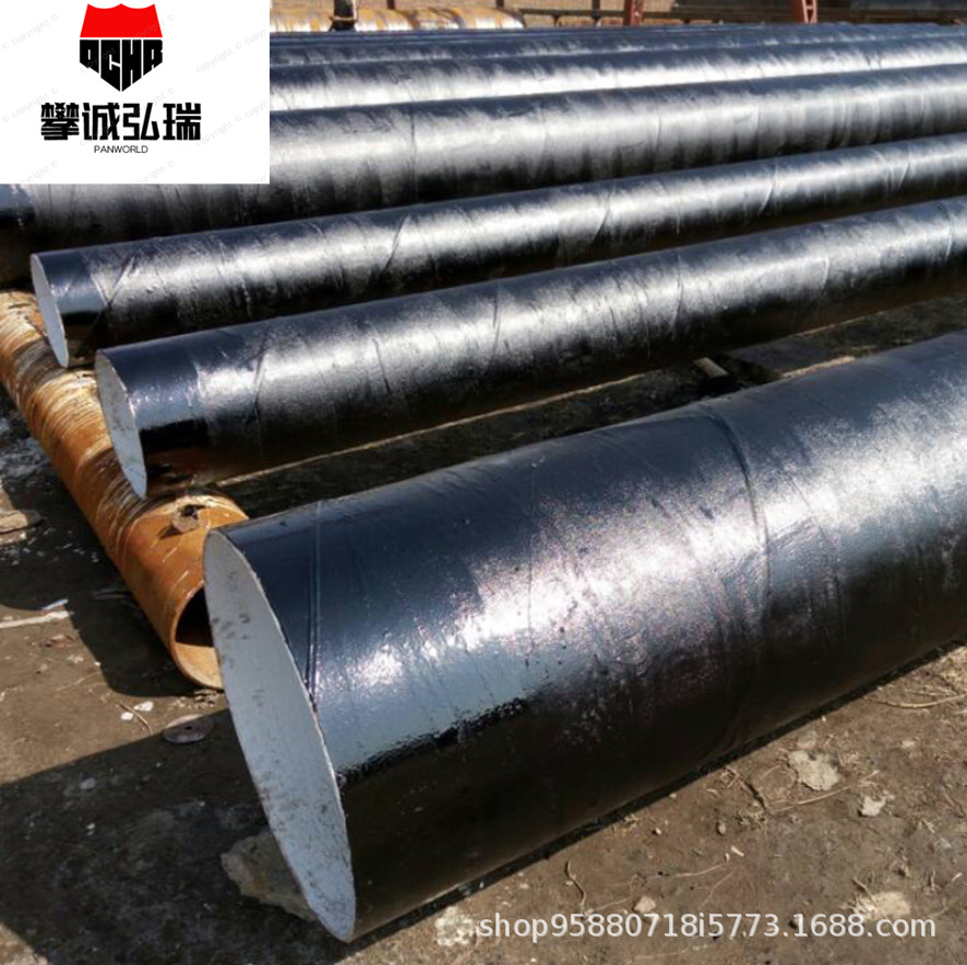 防腐螺旋钢管涂塑环氧树脂IPN8710环氧煤沥青三油两布防 腐螺旋管