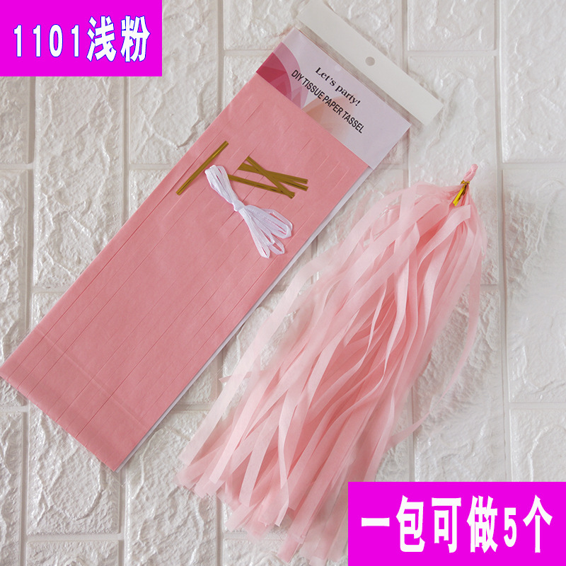 Fijación de papel al por mayor 5 / paquete de cinta de color tirar de flores decoración de la habitación de bodas suministros de fiesta europeos y estadounidenses