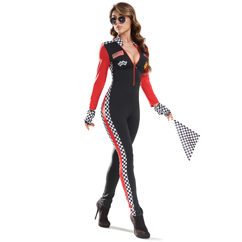 S-4XL one-piece female racing suit F1 motorcycle suit nightclub girl DS lead dancer uniform hot dance cheerleading performance suit
