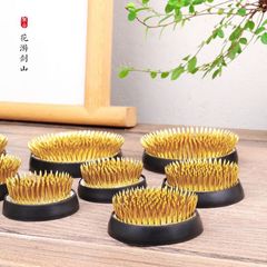 劍山插花器底座中式日式套裝花器針山器皿插花固定神器花藝工具